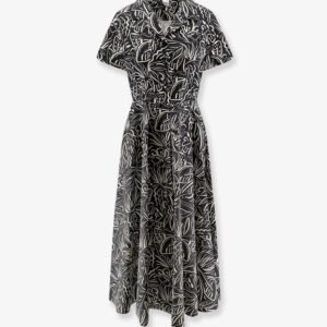 Printed cotton chemisier dress