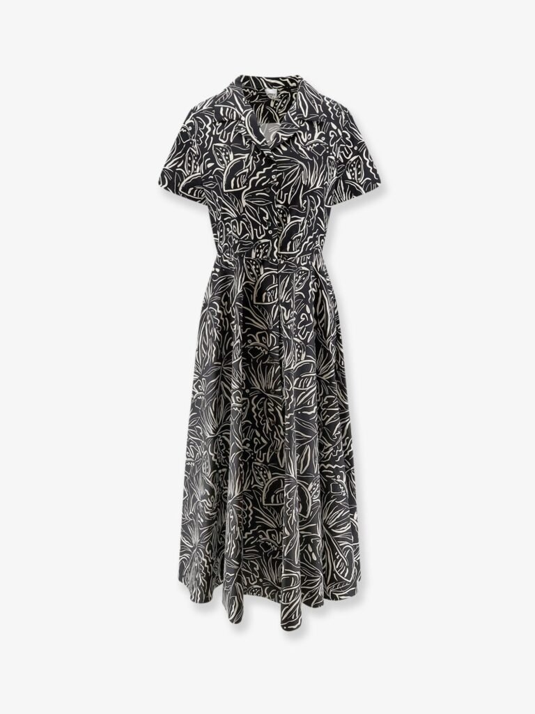 Printed cotton chemisier dress