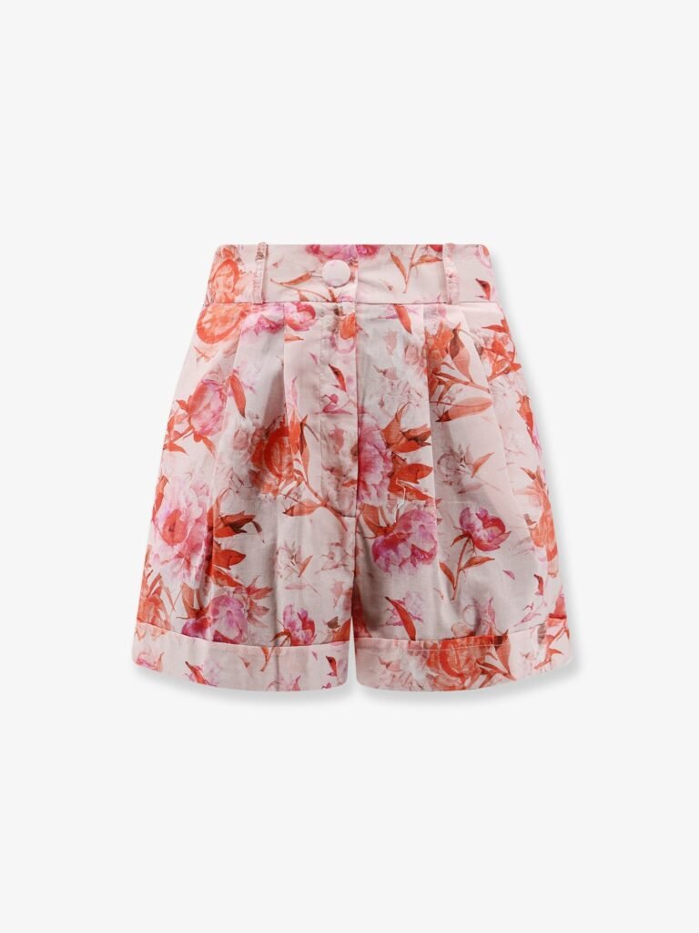 Printed cotton shorts