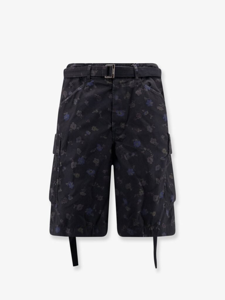Printed cotton shorts