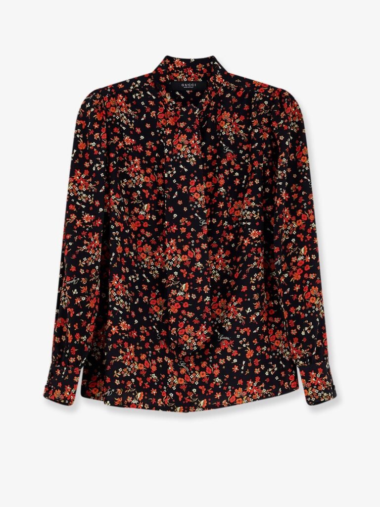 Printed silk shirt