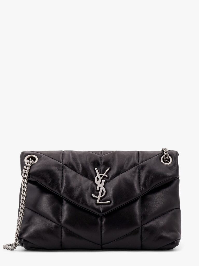 Puffer matelassé leather crossbody bag