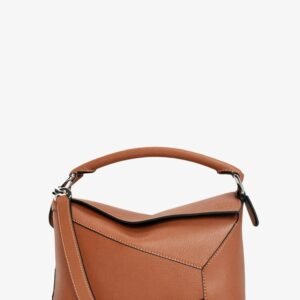 Puzzle Edge leather handbag with engraved Anagram logo