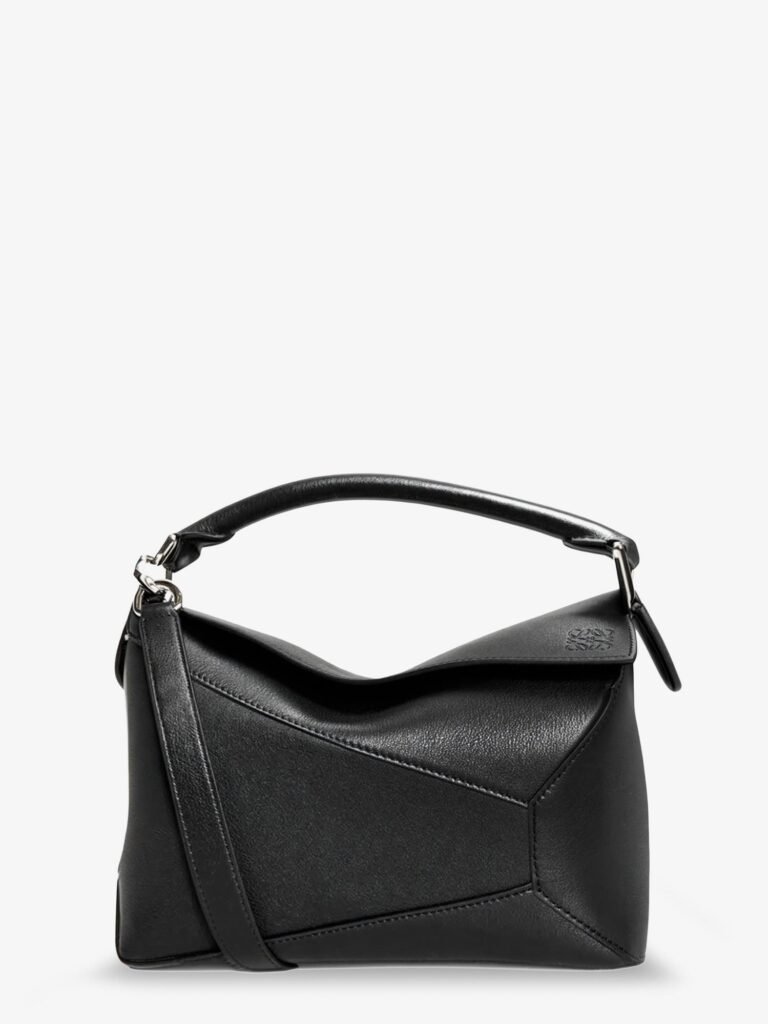 Puzzle Edge leather handbag with engraved Anagram logo