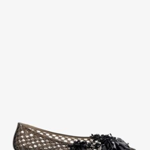 PVC ballerinas with beads on the front