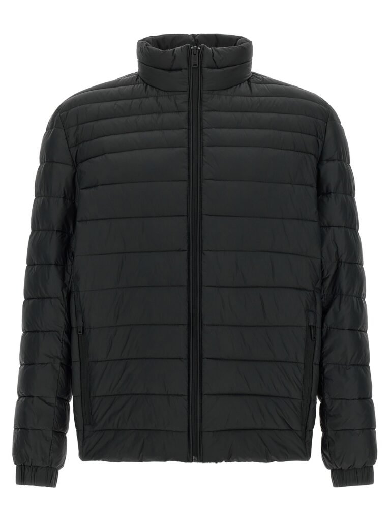 Quilted down jacket