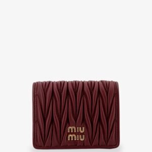 Quilted leather wallet