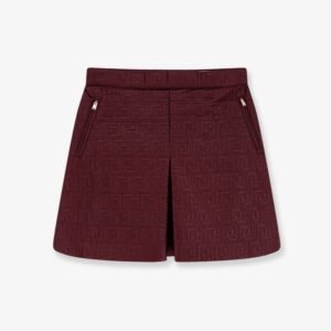 Quilted nylon mini skirt