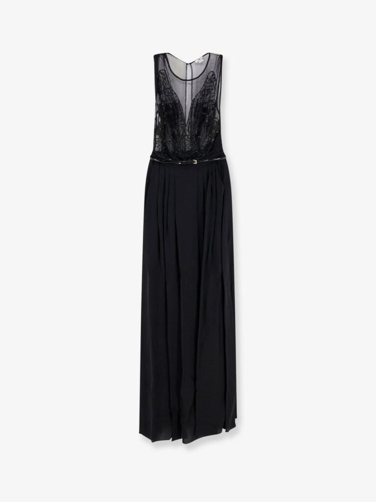 Red Carpet long dress with belt