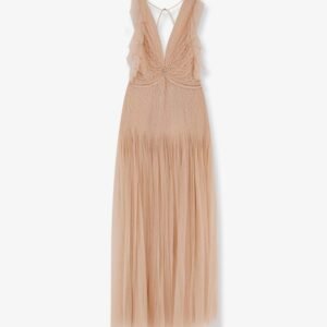 Red Carpet long dress with rhinestones detail