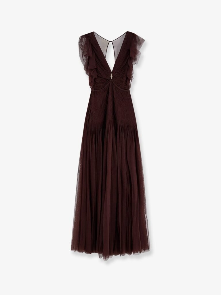 Red Carpet long dress with rhinestones detail