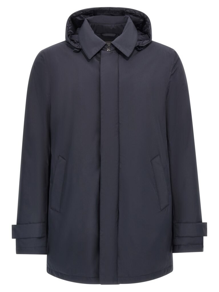 Removable hood parka