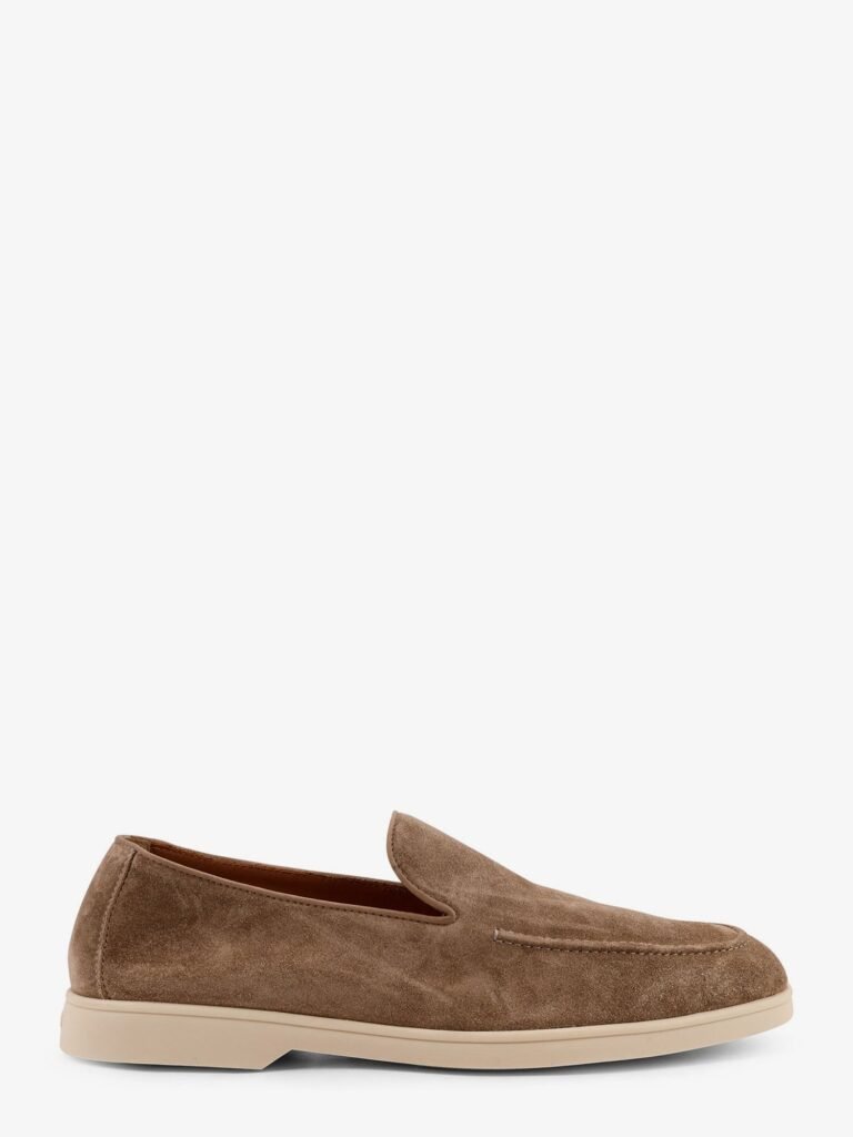 Reverse suede loafers