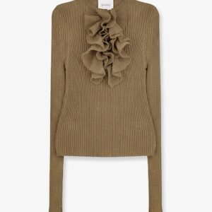 Ribbed cotton blend sweater