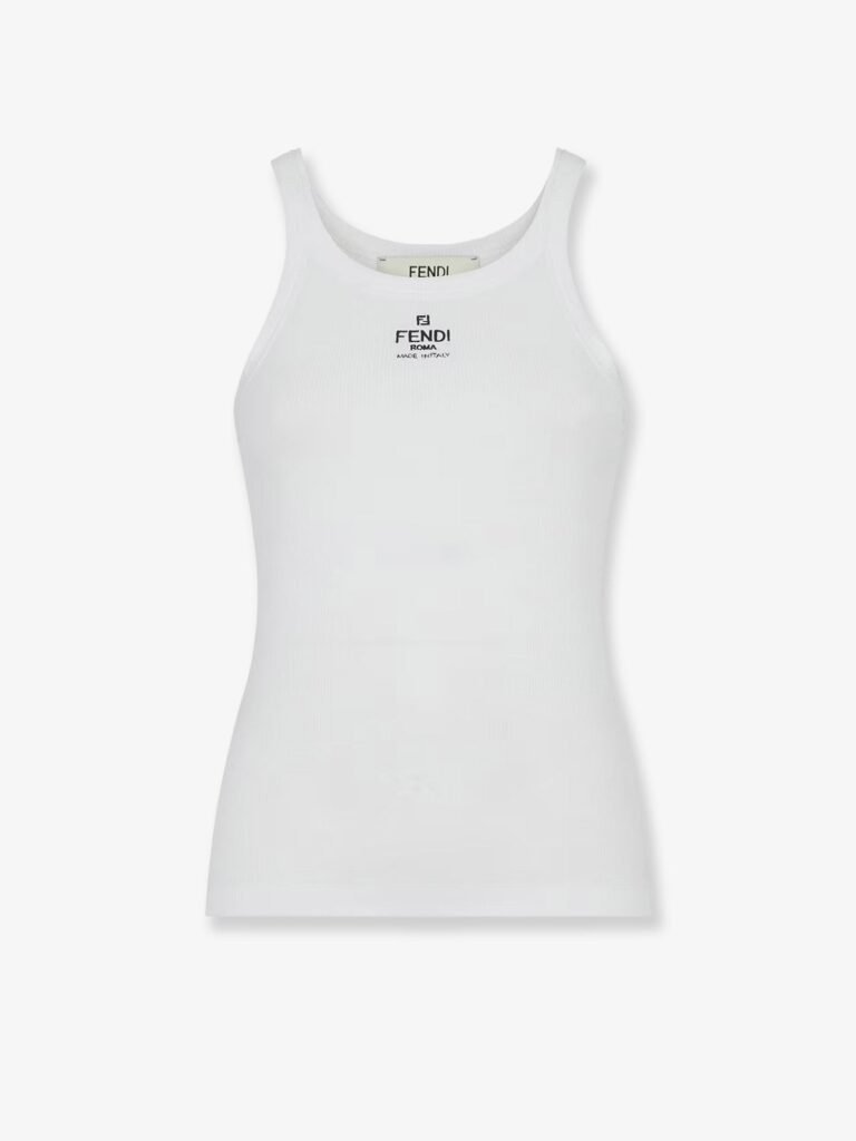 Ribbed cotton tank top
