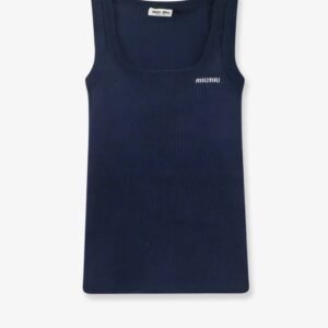 Ribbed cotton tank top