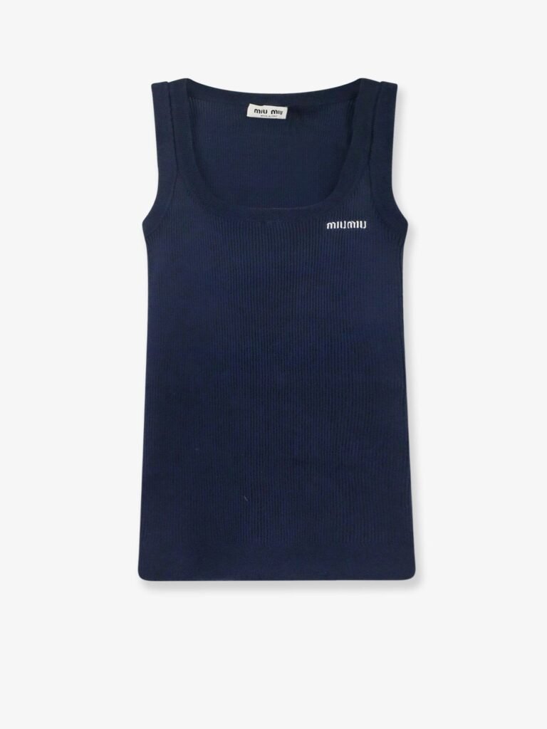 Ribbed cotton tank top
