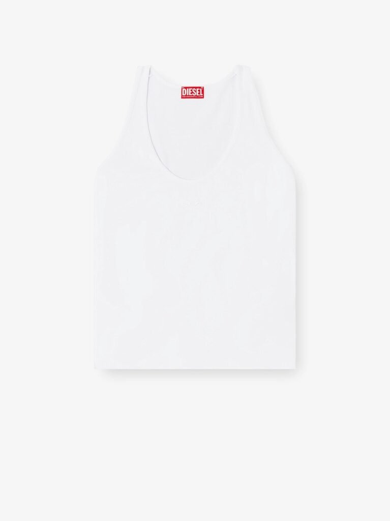 Ribbed cotton tank top