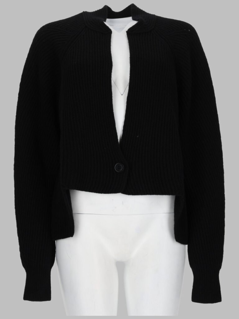 ribbed mini knit cardigan