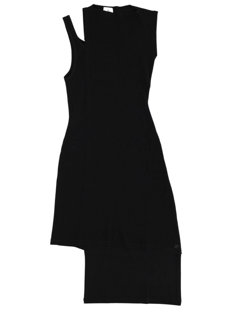 RIBBED "OBLIQUE" DRESS
