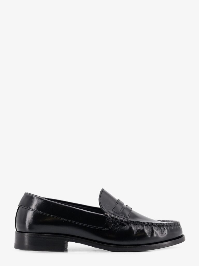 Rivet leather loafers