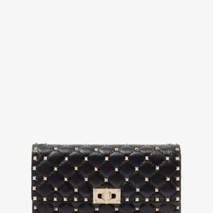 Rockstud Spike leather crossbody bag with iconic all-over studs