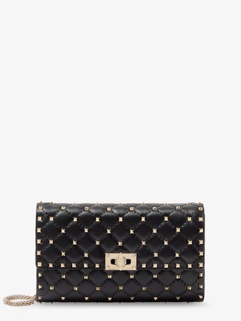 Rockstud Spike leather crossbody bag with iconic all-over studs