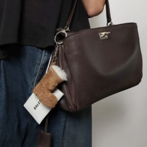 Rodeo S leather crossbody bag with vintage motif