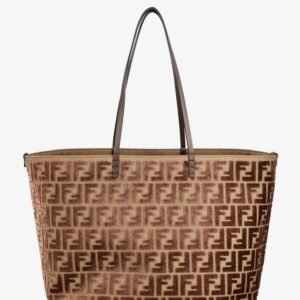 Roll Large FF jacquard fabric shopping bag