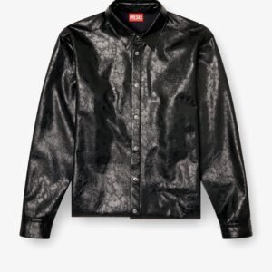 S-Simply-Qmbu faux-leather shirt