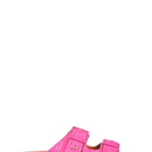 SANDALS WITH COCONUT PRINT LEATHER