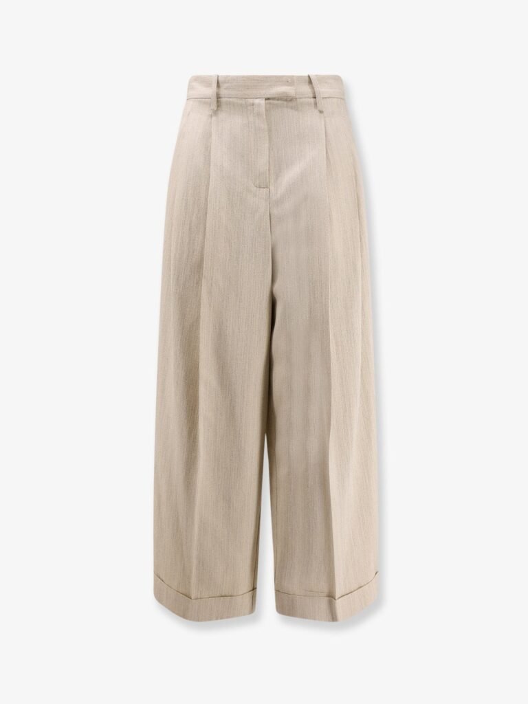 Sartorial viscose and linen trousers