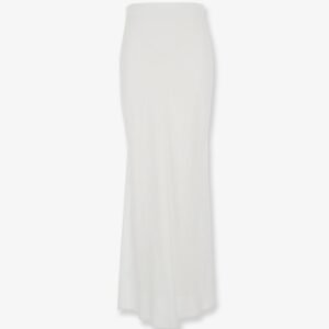 Satin long skirt