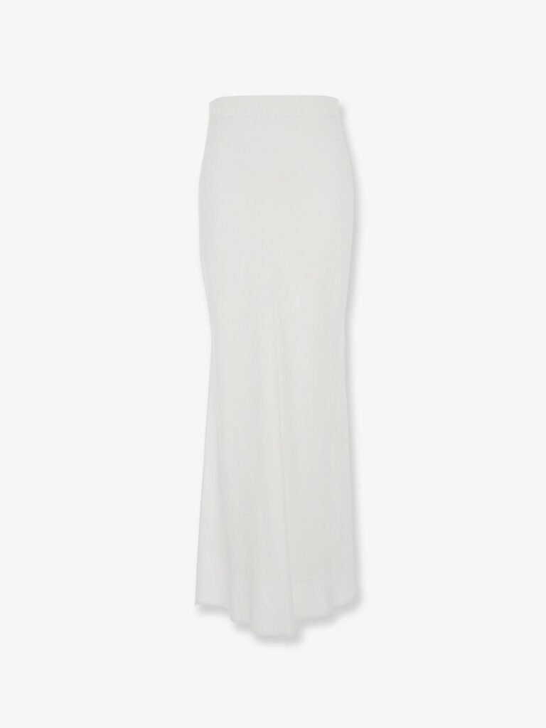 Satin long skirt