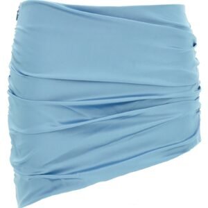 Satin mini skirt