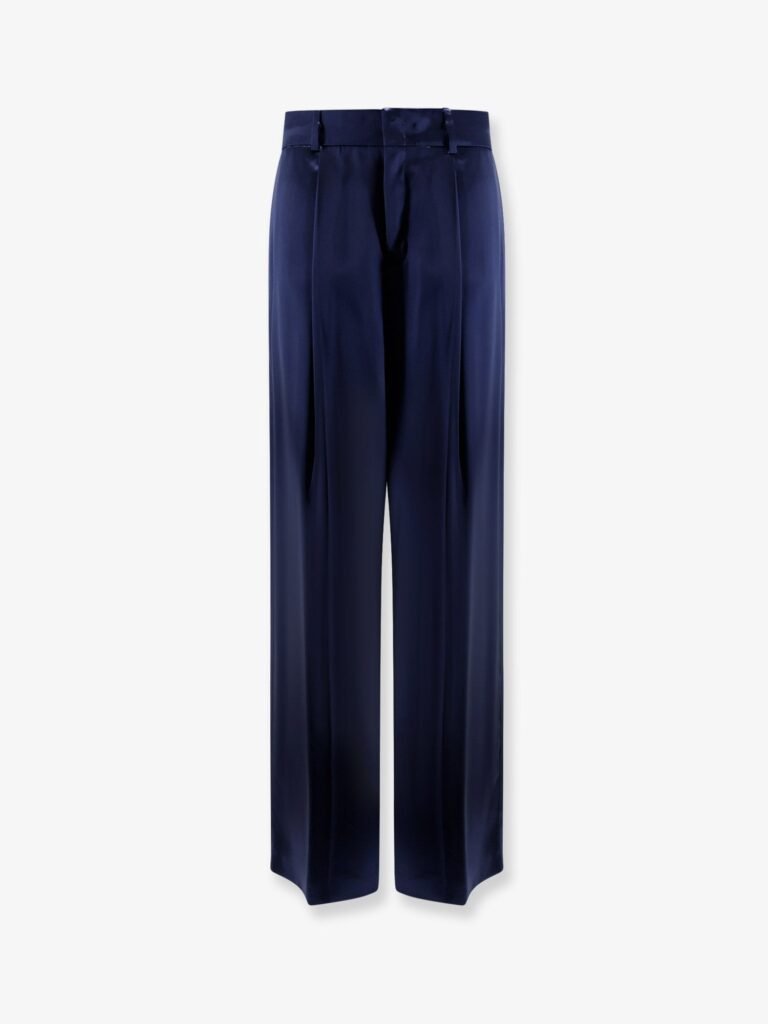 Satin trousers with pinces