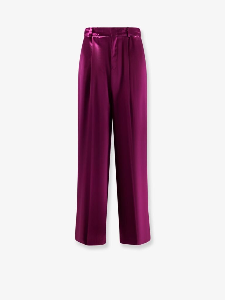 Satin trousers with pinces
