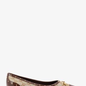 Savoy GG fabric ballerinas with stud detail