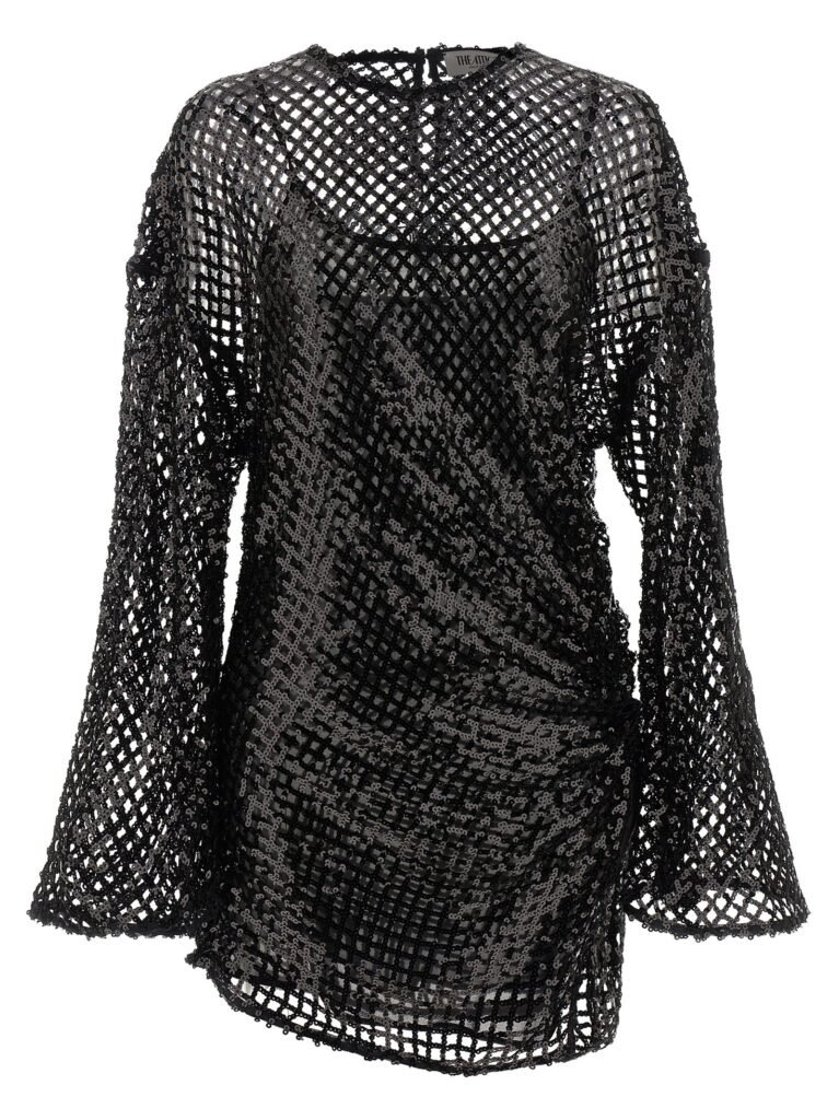 Sequin mesh dress