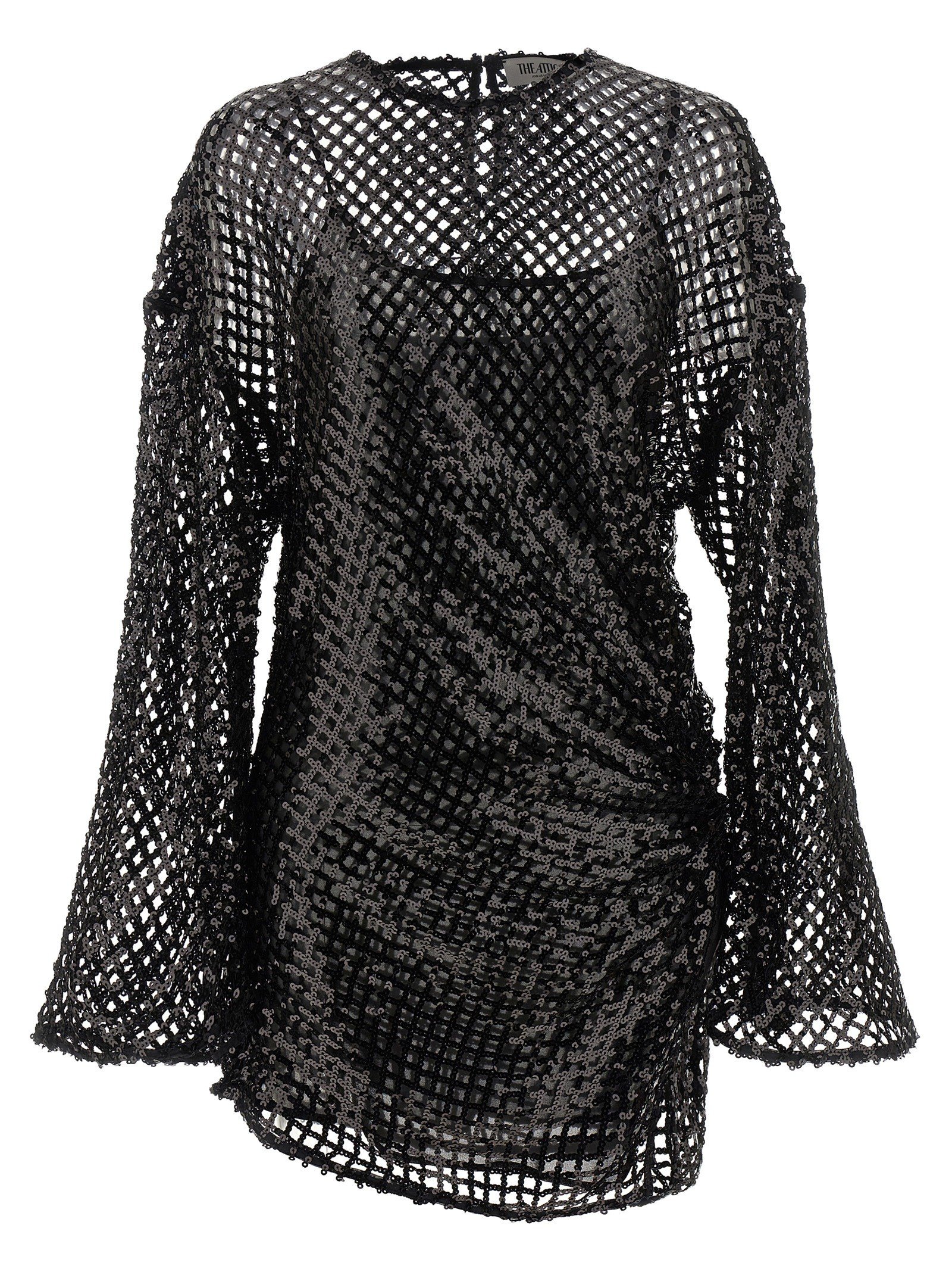 Sequin mesh dress