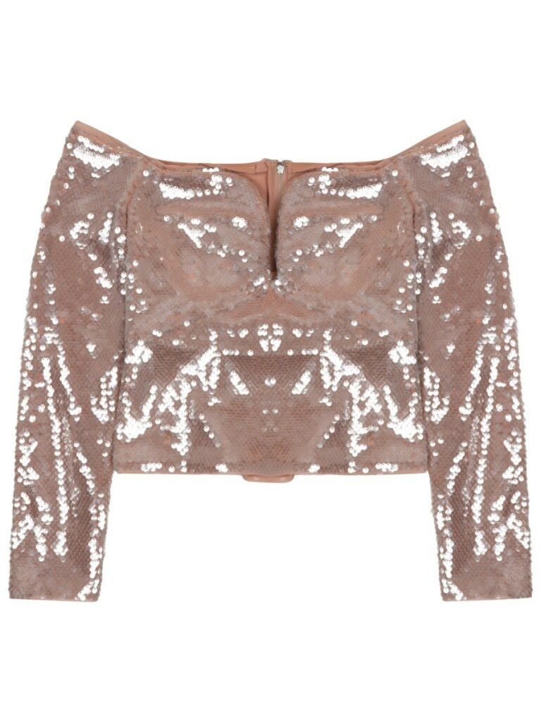 SEQUINED SLEEVELESS TOP