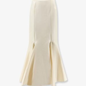 Shantung long skirt