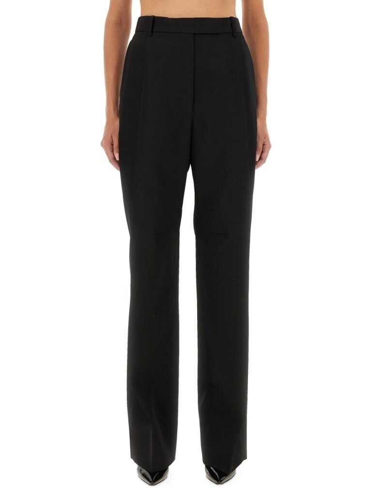 SHARP WOOL PANTS WITH PLEATS