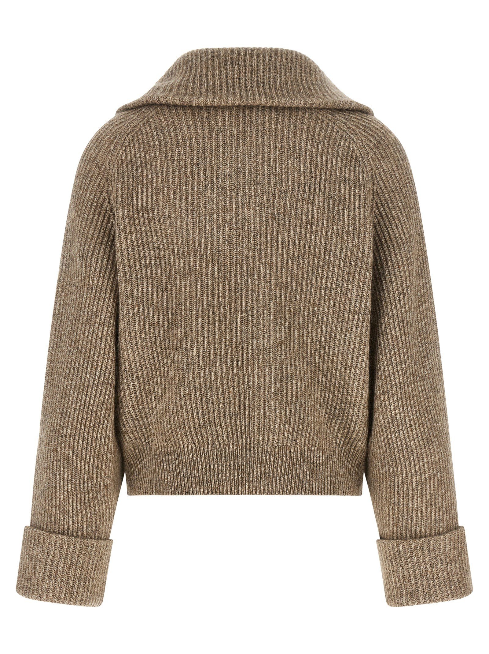 'Shiny Zipper Pull' cardigan - Image 2