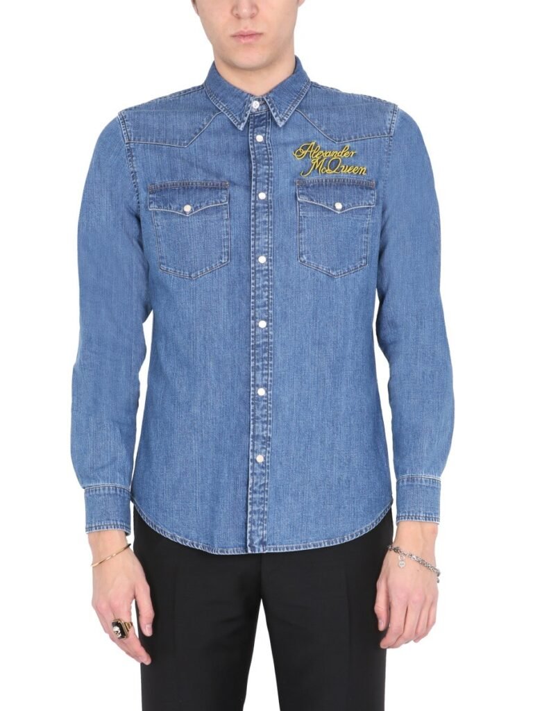 SHIRT WITH EMBROIDERED LOGO