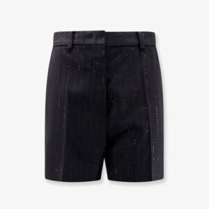 Siberia virgin wool shorts with sequins