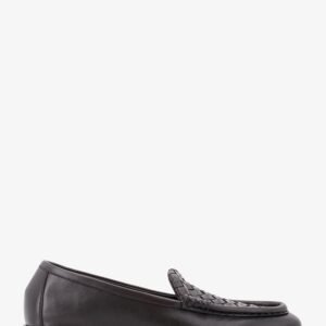 Silenzio leather loafers with Intrecciato motif