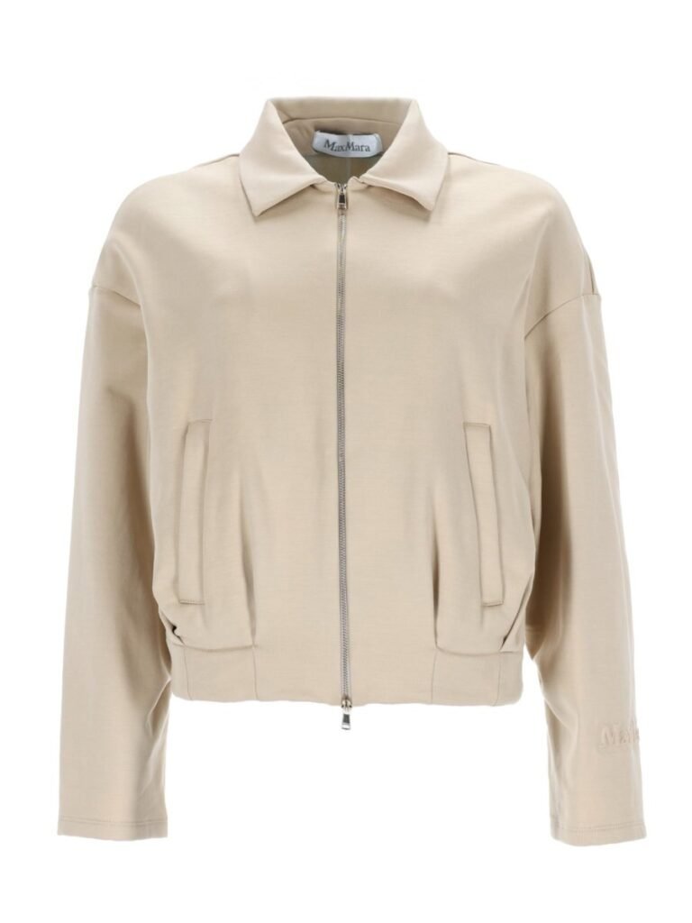 SILK AND COTTON CROP SWEATSHIRT