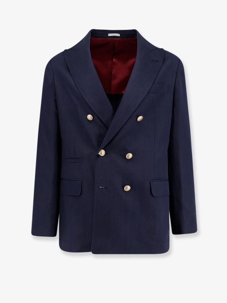 Silk and linen blazer