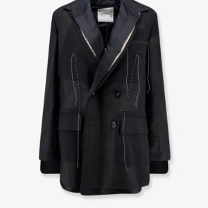 Silk and organza blazer